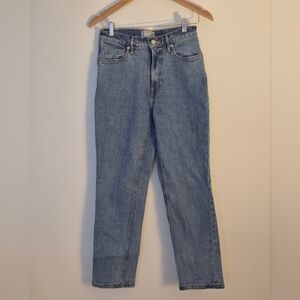Everlane The Original Cheeky Jeans Organic Cotton Medium Wash Cropped Sz 27